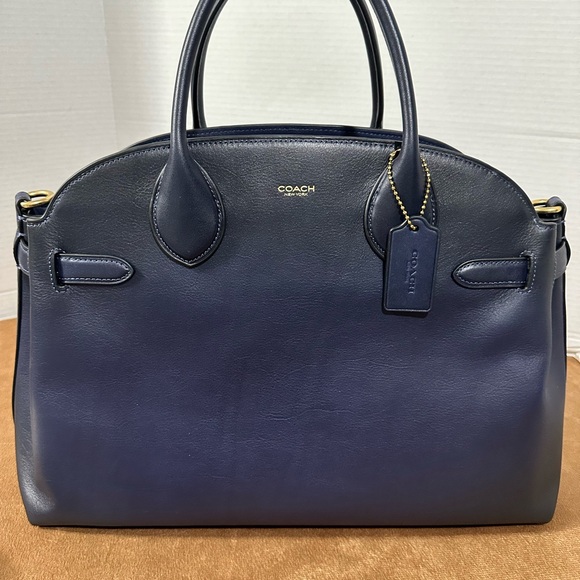 Coach Navy Soft Empire Carryall 40 - Picture 4 of 11